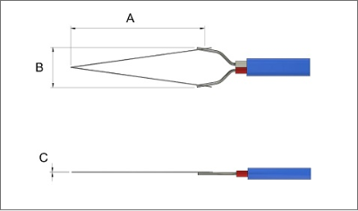 Ultra-fine thin thermocouple
