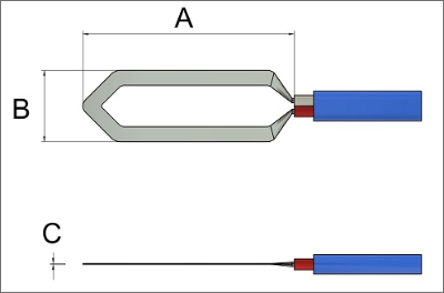 Ultra-thin thermocouple